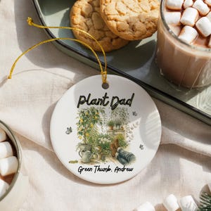 Plant Dad with Green Thumb Ornament