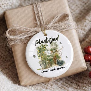 Plant Dad with Green Thumb Ornament