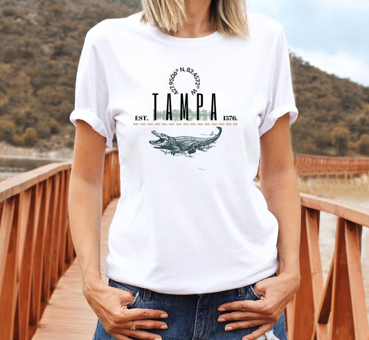 Tampa Alligator Shirt: Florida Souvenir Tee, Unisex Fit