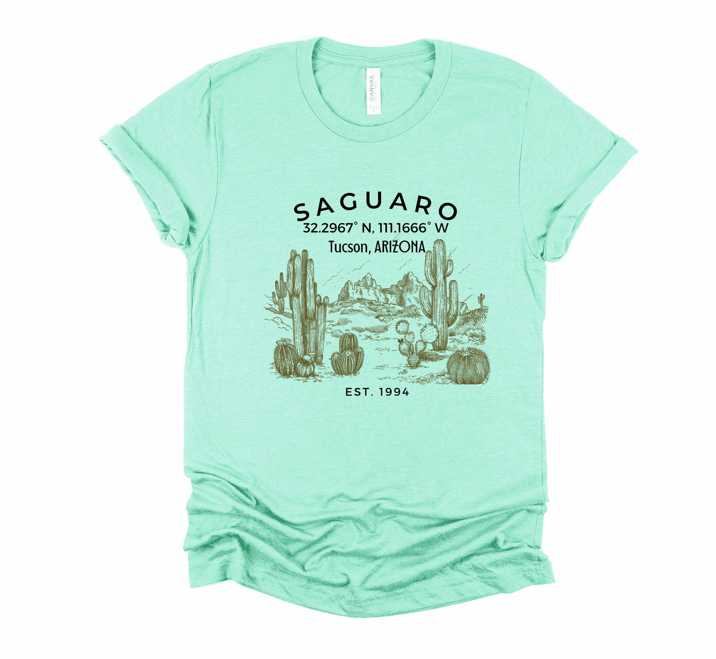 Saguaro Cactus Sweatshirt: Tucson Arizona National Park Unisex Crewneck