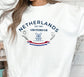 Netherlands Sweatshirt Windmill Holland Sweater Dutch Tulip Crewneck, Unisex sizing Cotton Loose Fit Oversized