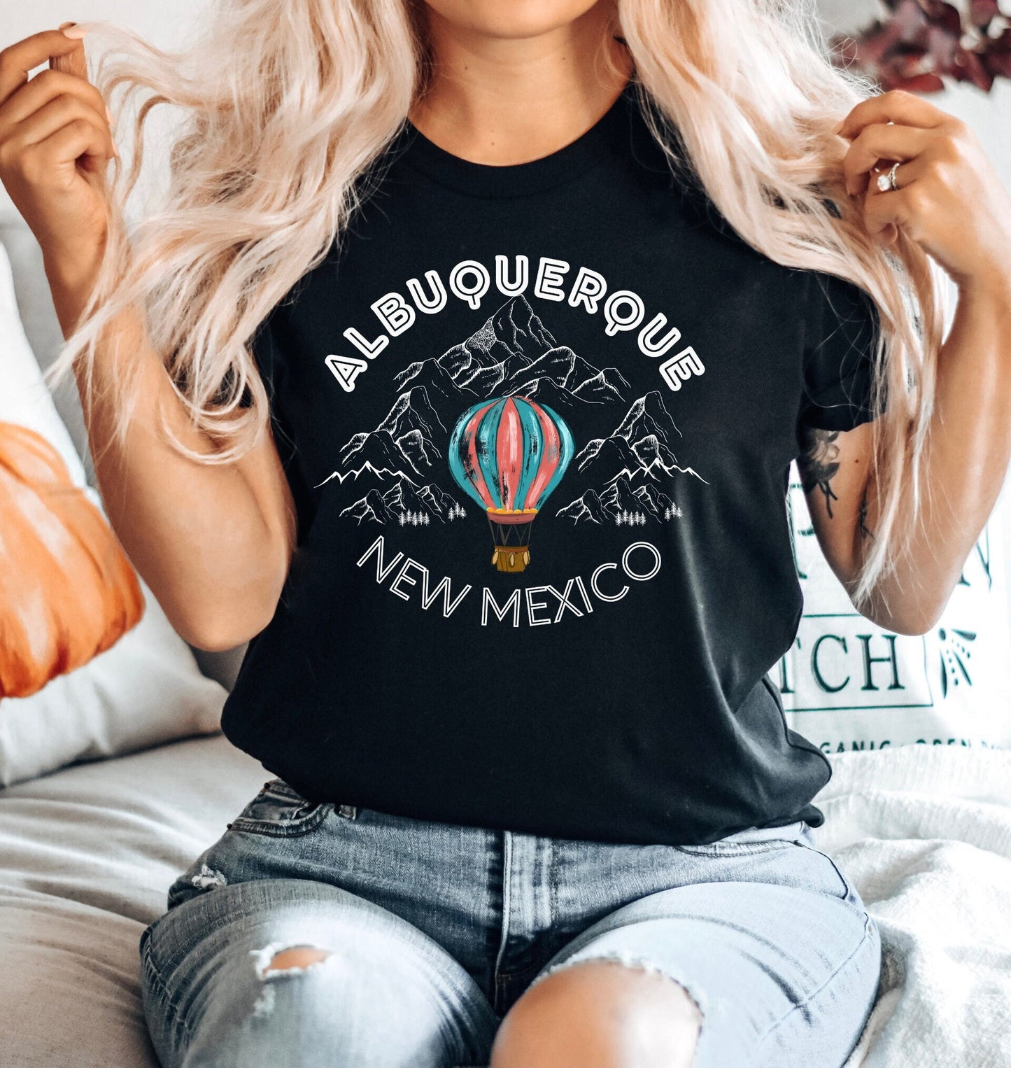 Albuquerque Shirt: Retro Hot Air Balloon New Mexico Tee