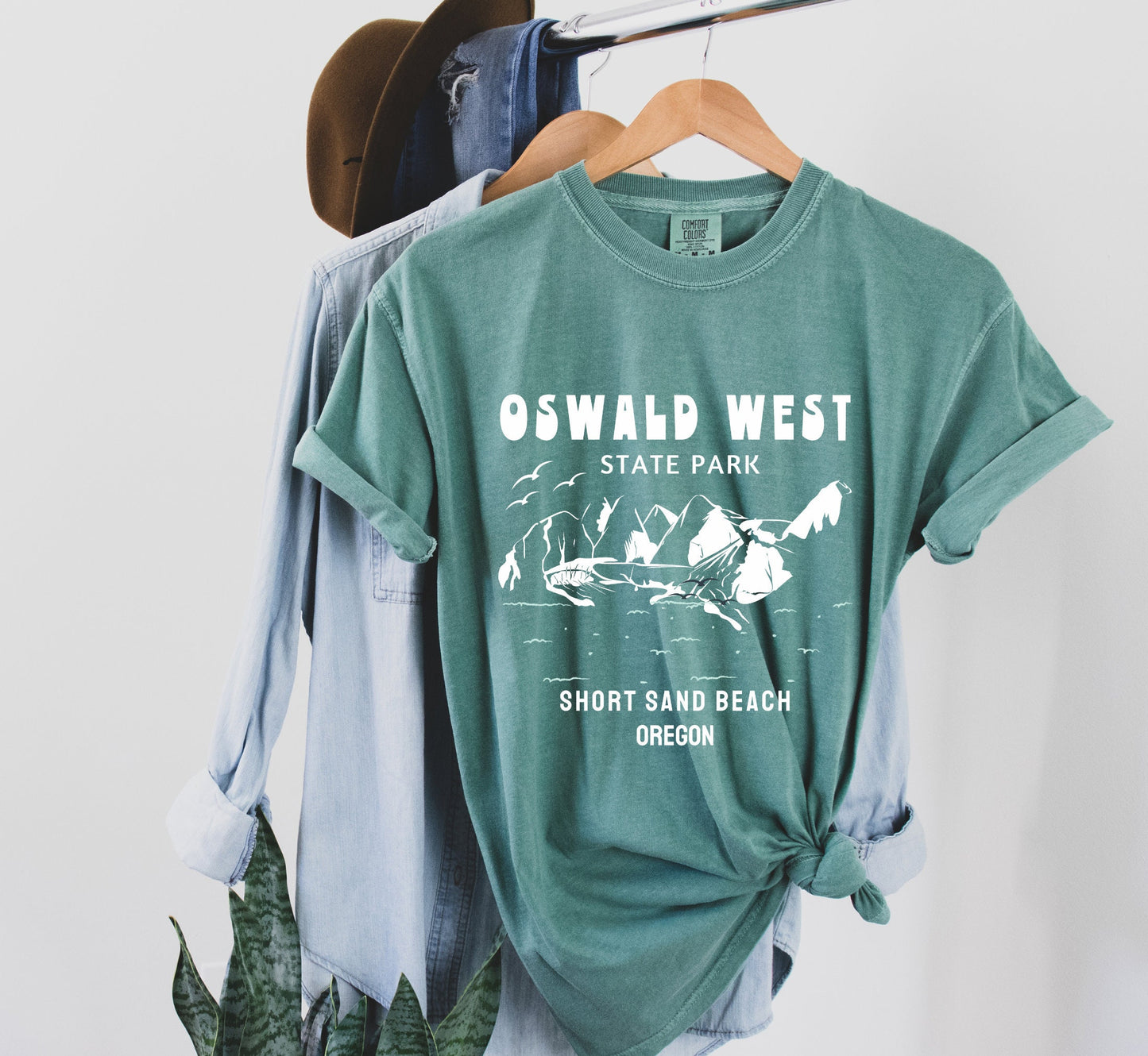Oswald West State Park Oregon Shirt: Comfort Colors Graphic Tee