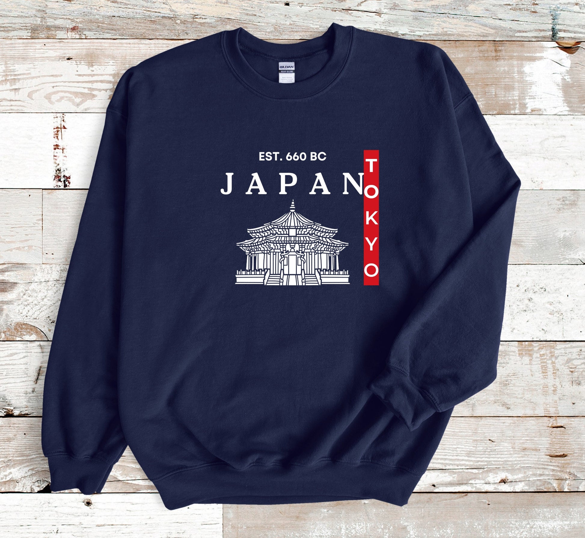 Tokyo Sweatshirt Japan Sweater, Japanese Streetwear Crewneck Traveler Gift, Unisex Long Sleeve Comfy Cotton