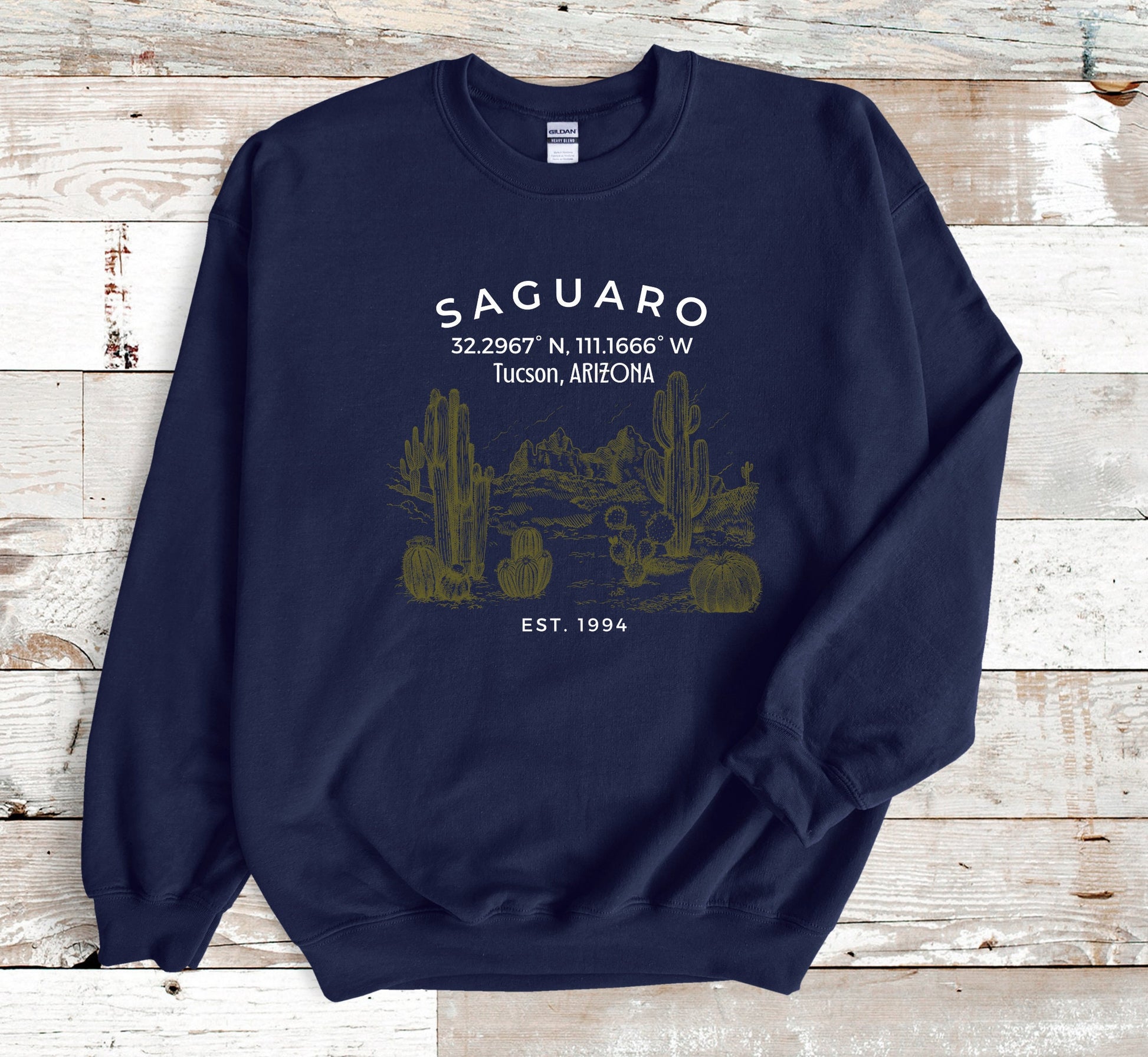 Saguaro Cactus Sweatshirt: Tucson Arizona National Park Traveler Gift