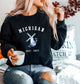 Michigan Crewneck Sweatshirt Dutch Windmill Detroit Vintage Graphic