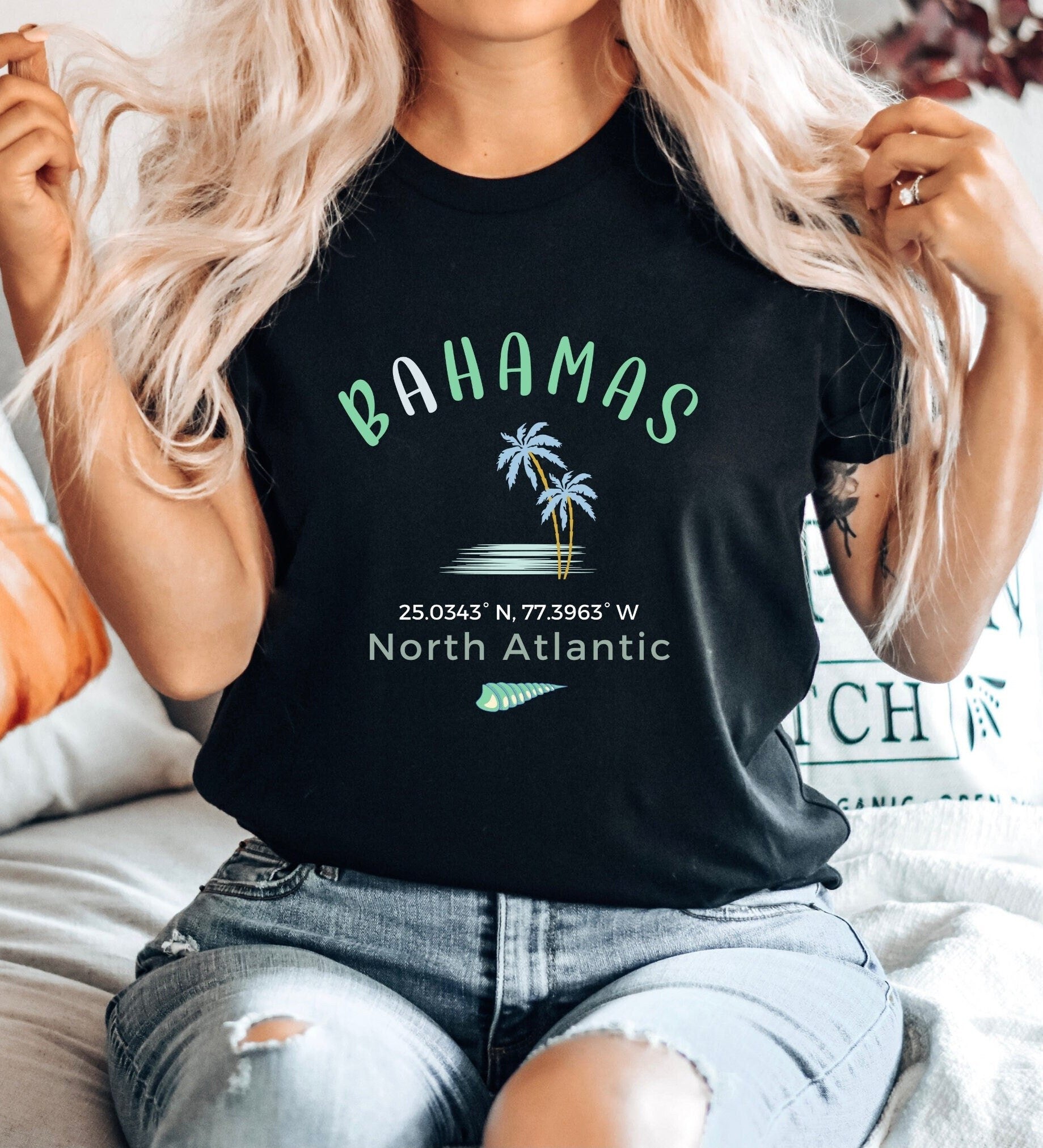 Bahamas Shirt Bahama Islands Vacation T-Shirt Unisex Sizing Cotton Tee