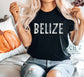 Belize Graphic T-Shirt, Beach Vacation Tee