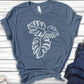 Monstera Leaf Shirt, Plant Lover Gift, Botanical T-Shirt, Houseplant Gardening Plant Lady Tee