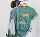 Retro Monstera Comfort Colors Shirt: Tropical Sunset Island Tee