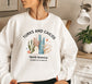 Turks and Caicos Sweatshirt: Coral Graphic Beach Crewneck