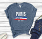 Paris Eiffel Tower T-Shirt: Handmade Cotton Blend Souvenir Tee