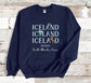 Iceland Sweatshirt, Nothern Europe Crewneck, Unisex Vacation Apparel
