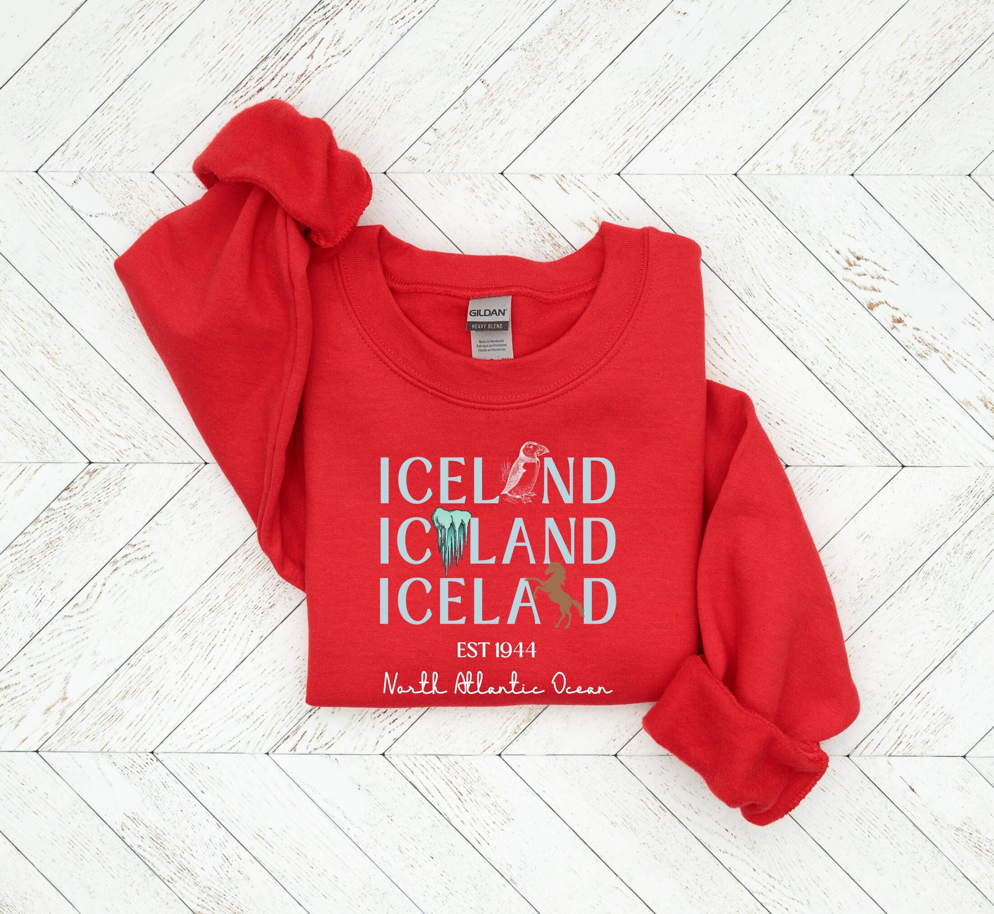 Iceland Sweatshirt, Nothern Europe Crewneck, Unisex Vacation Apparel