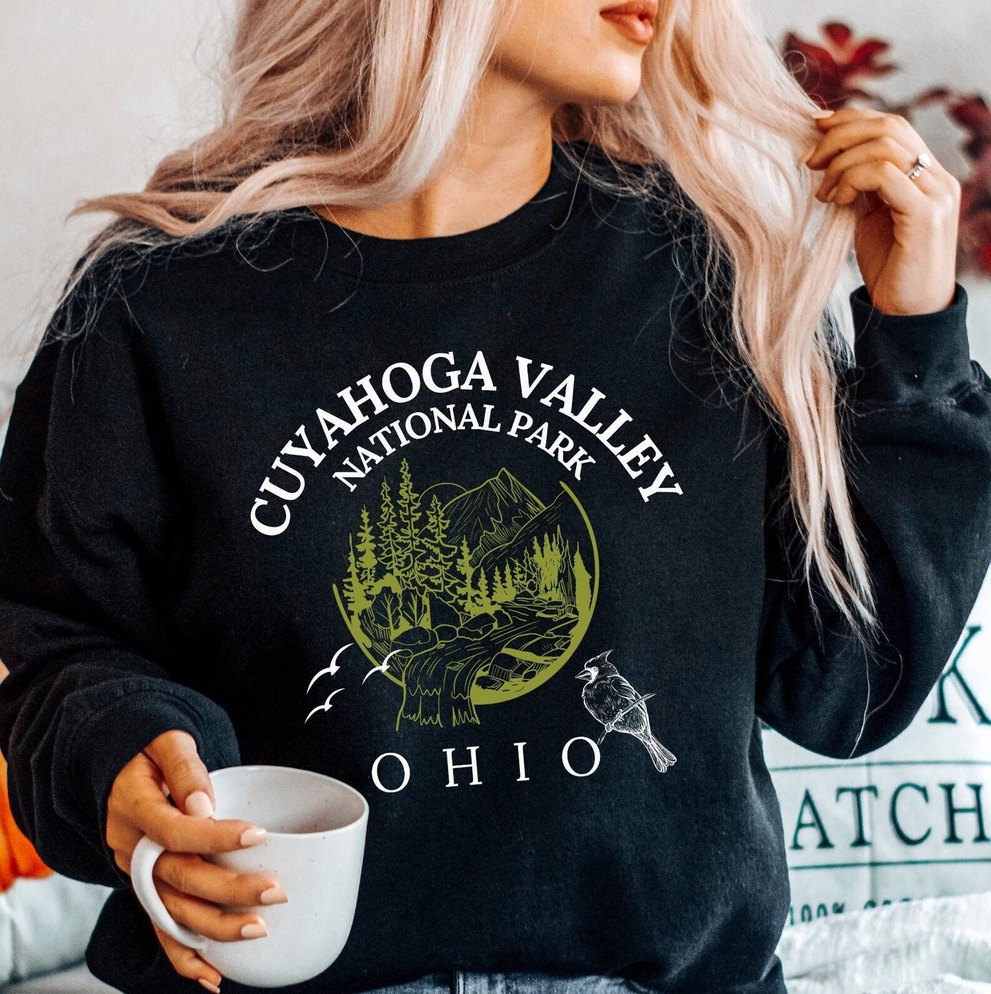 Cuyahoga Valley National Park Ohio Sweatshirt, Unisex Trendy Crewneck