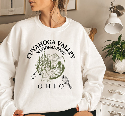 Cuyahoga Valley National Park Ohio Sweatshirt, Unisex Trendy Crewneck