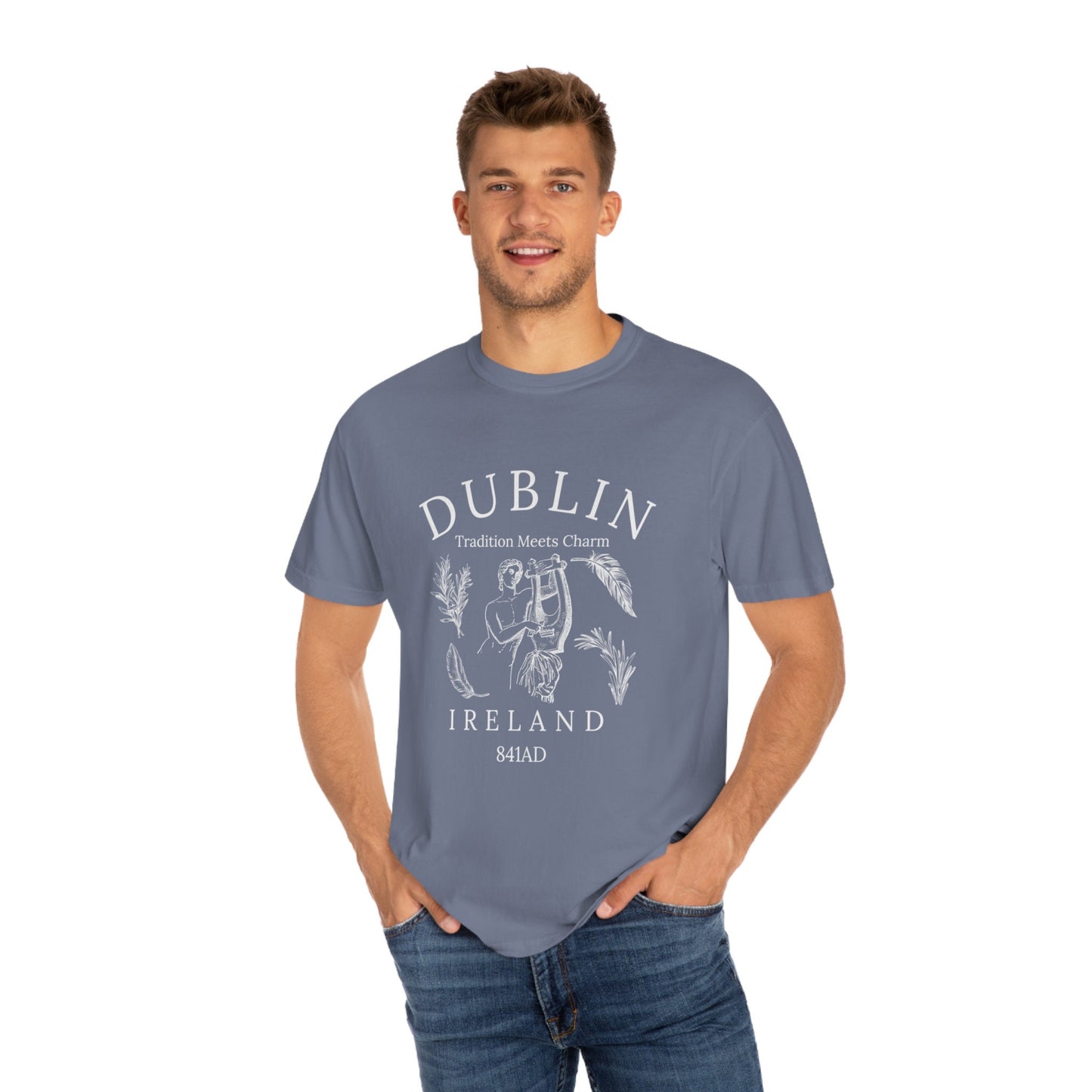 Retro Dublin T-Shirt: Ancient Graphic Unisex Tee, Comfort Colors