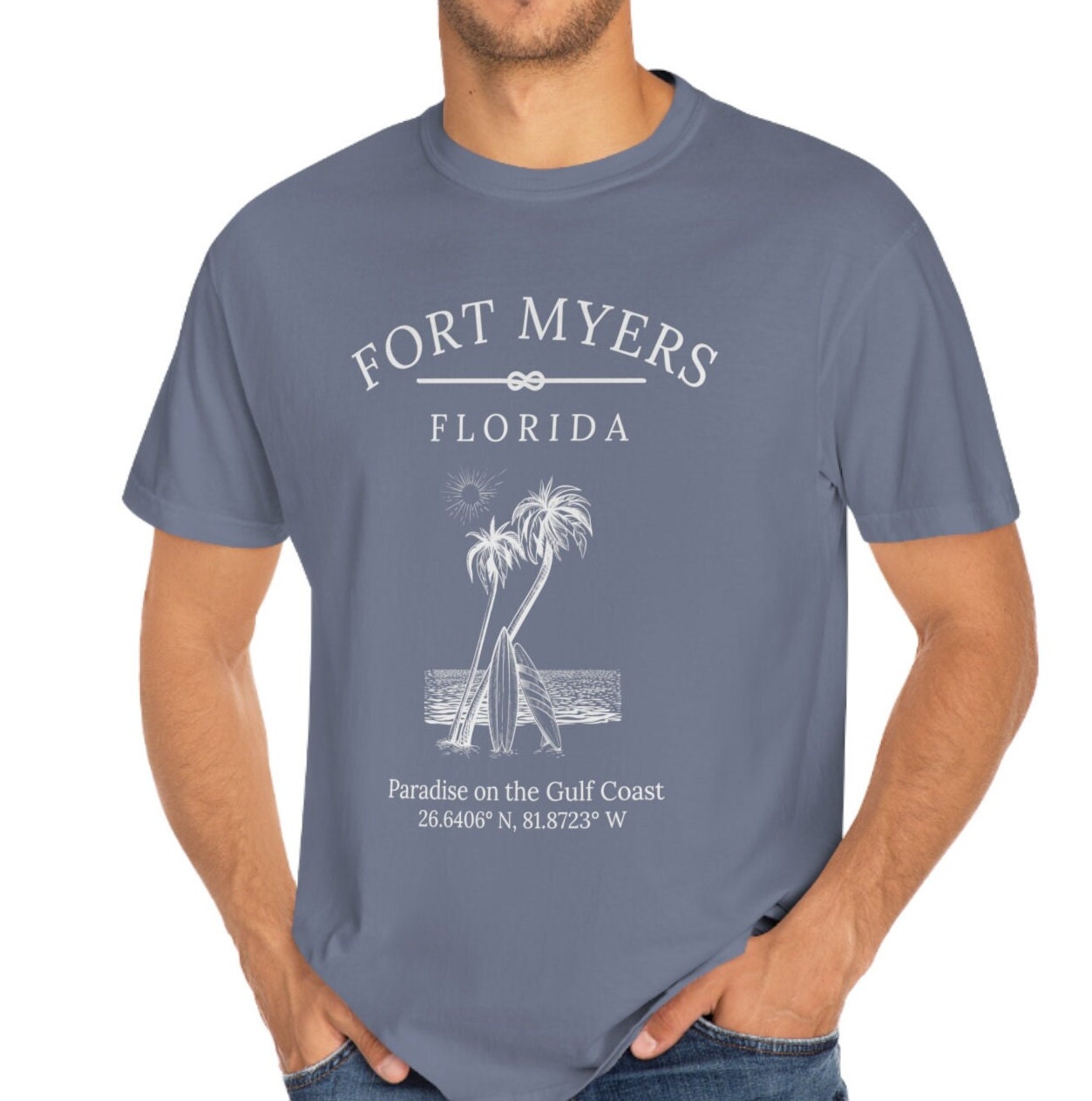 Fort Myers Florida T-Shirt: Beach Life Nautical Tee