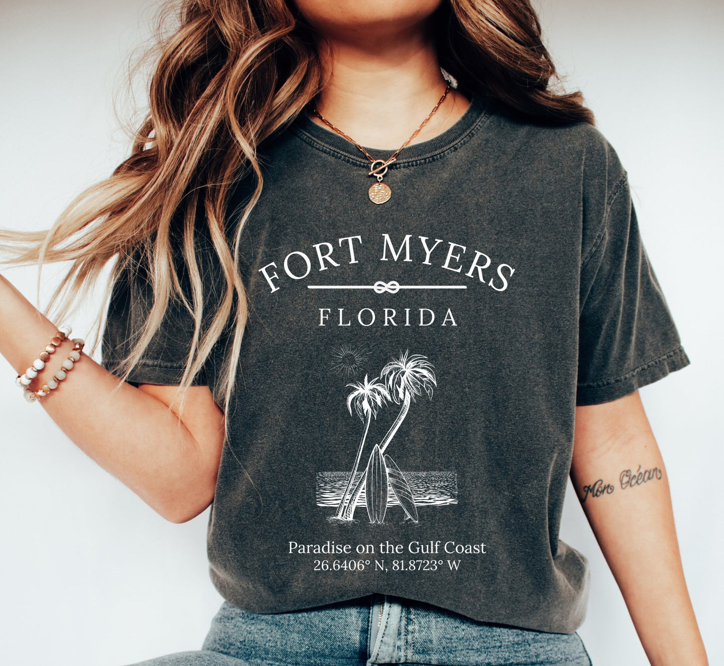 Fort Myers Florida T-Shirt: Beach Life Nautical Tee