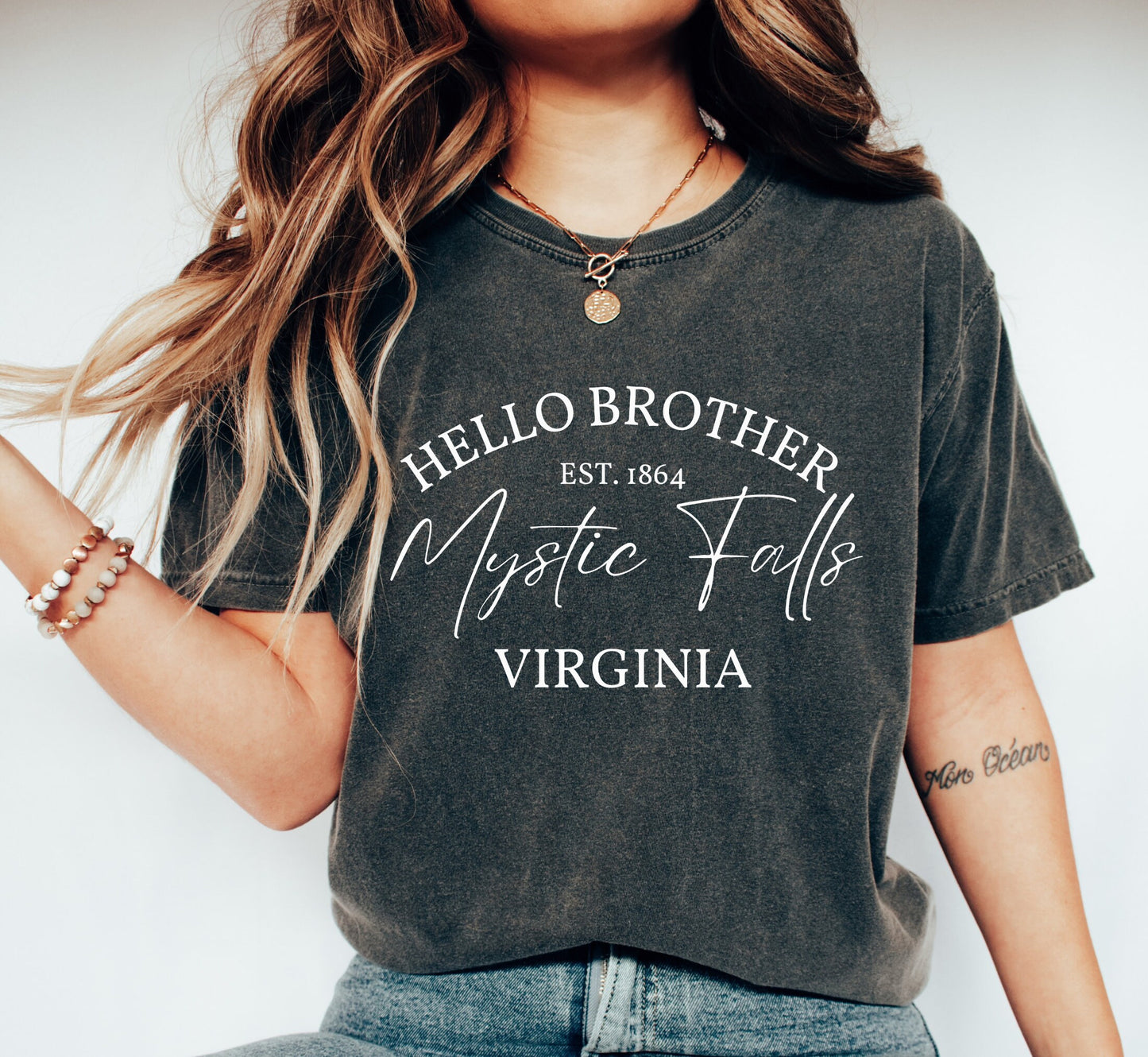 Mystic Falls Shirt: Comfort Colors Unisex Tee