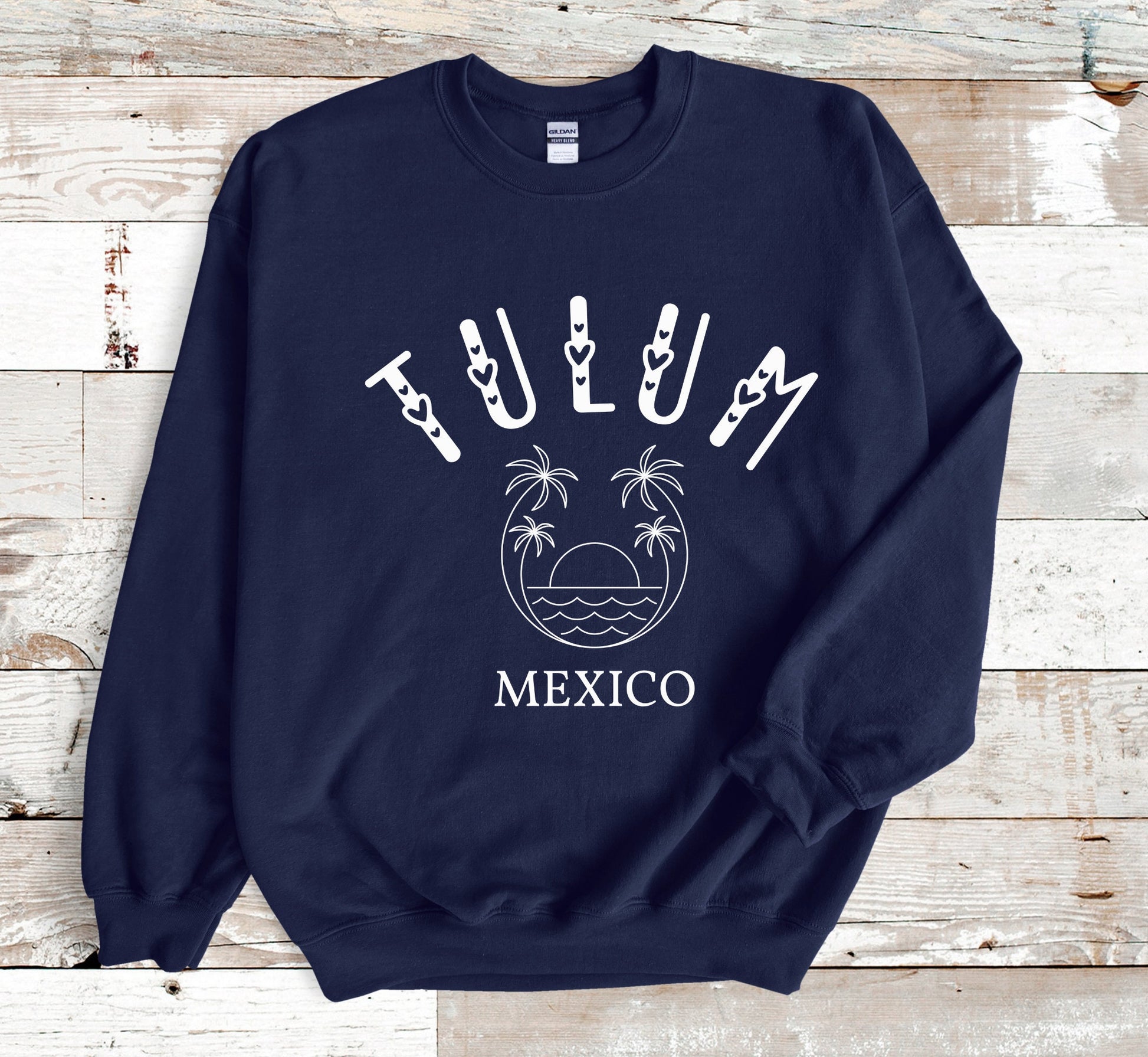 Tulum Sweatshirt, Bachelorette Mexico Crewneck, Retro Beach Pullover, Unisex Sizing Oversized Travel Sweater