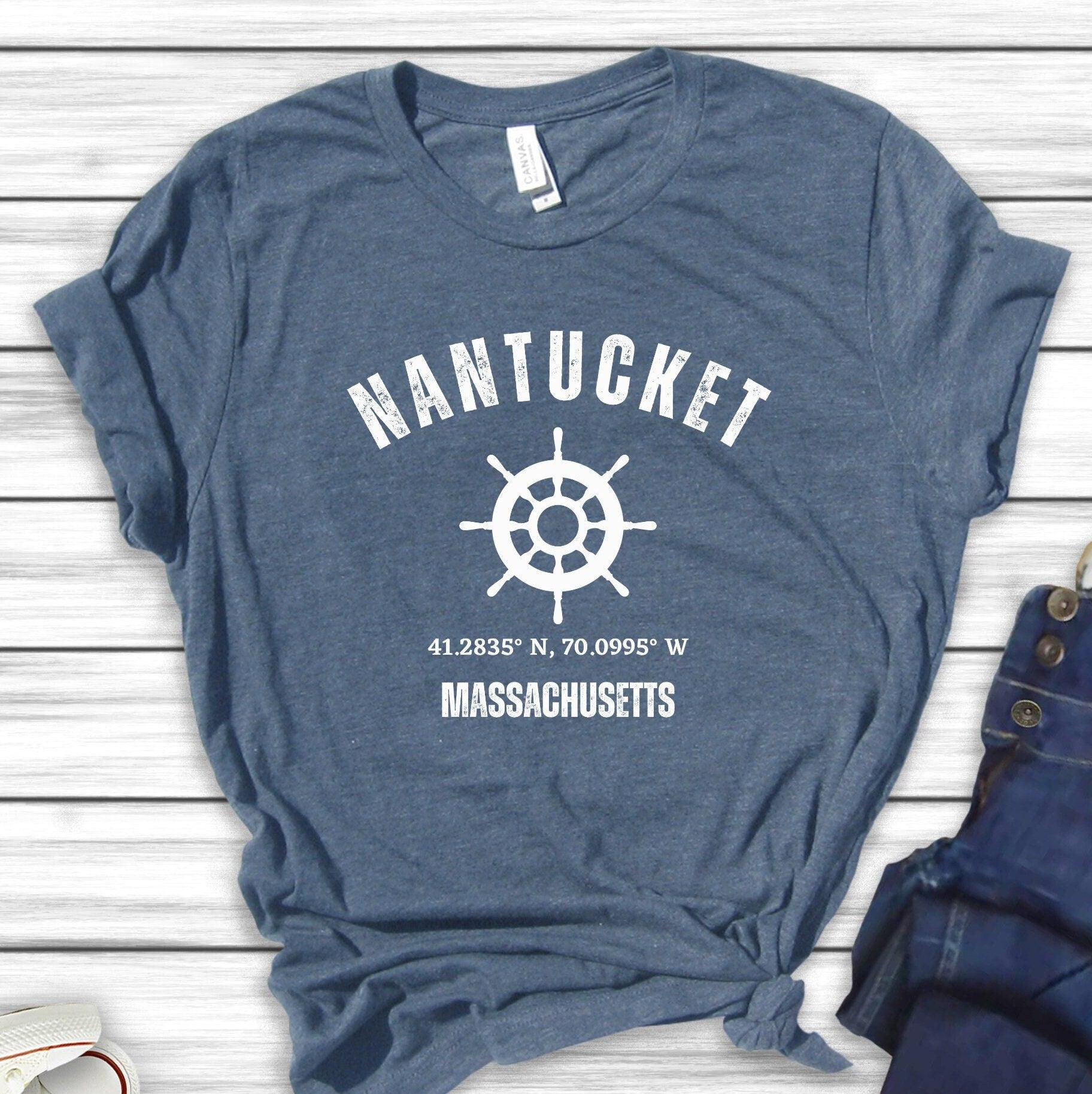 Nantucket Shirt, Massachusetts Tee Shirt, Cape Cod Vacation Gift