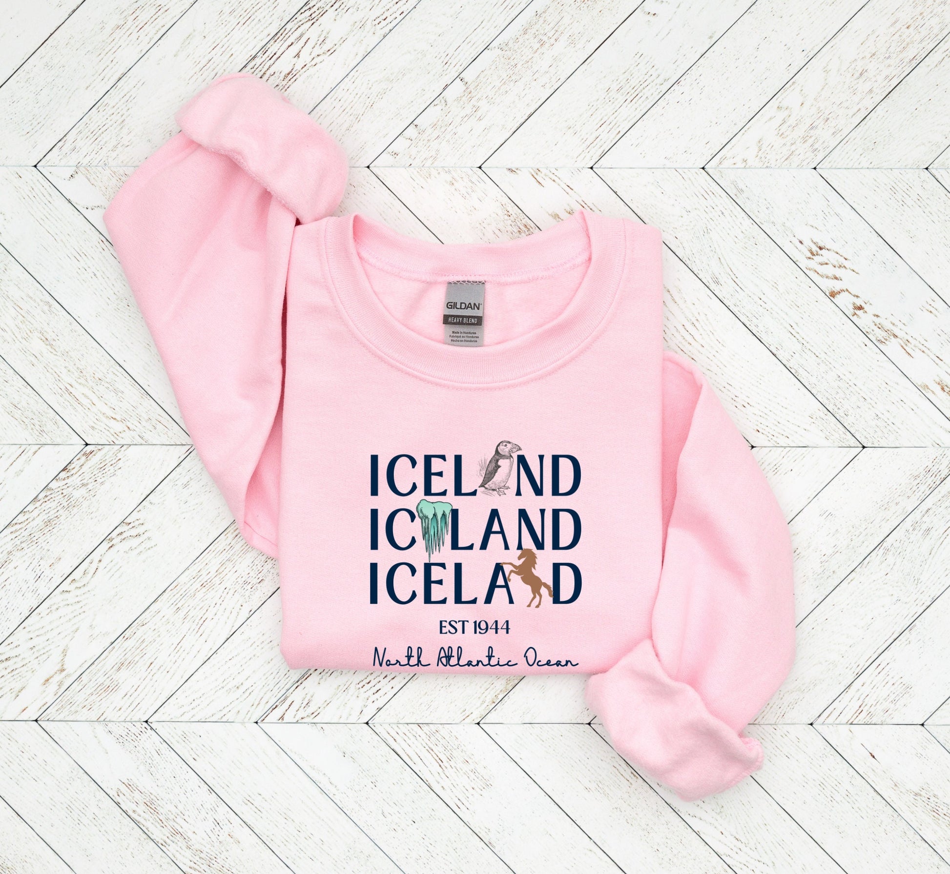 Iceland Sweatshirt, Nothern Europe Crewneck, Unisex Vacation Apparel