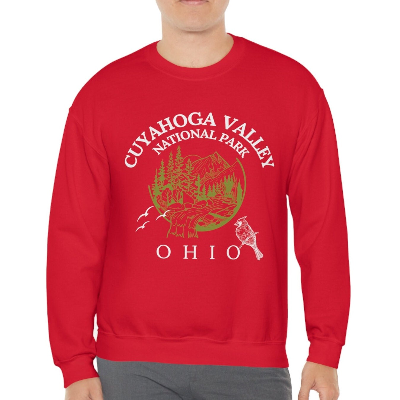 Cuyahoga Valley National Park Ohio Sweatshirt, Unisex Trendy Crewneck