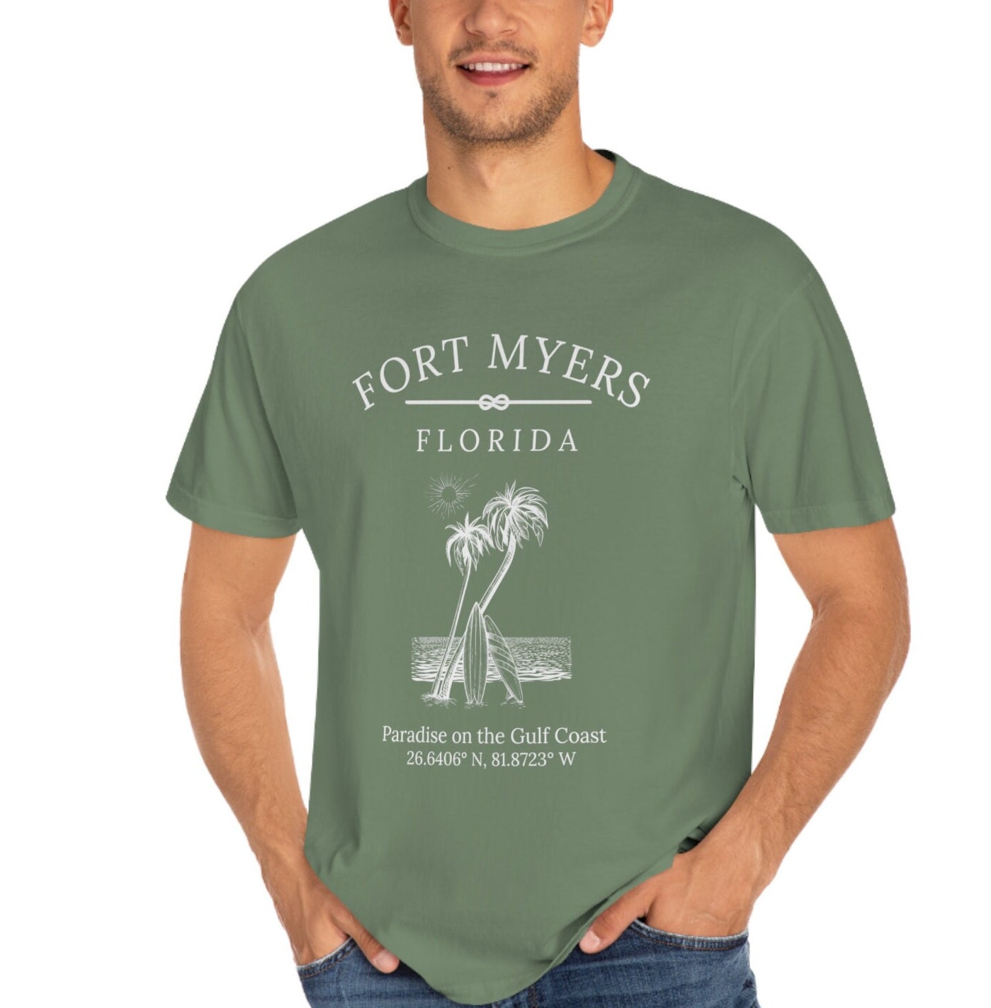 Fort Myers Florida T-Shirt: Beach Life Nautical Tee