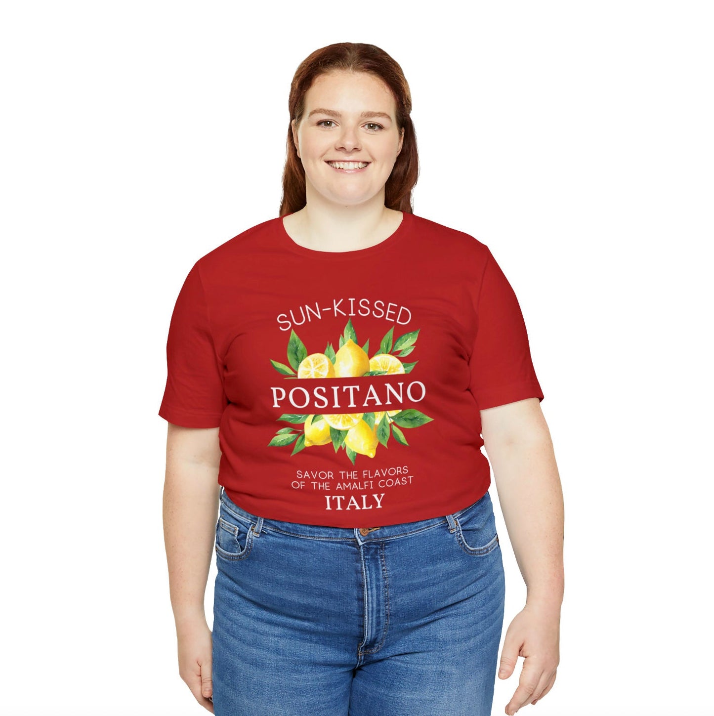 Lemon Positano T-Shirt: Amalfi Coast Italy Cotton Tee