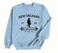 Louisiana Sweatshirt New Orleans Crewneck Pelican State Pullover Unisex Plus Size