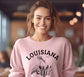 Louisiana Sweatshirt New Orleans Crewneck Pelican State Pullover Unisex Plus Size