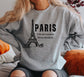 Paris Sweatshirt, Eiffel Tower Crewneck France Pullover, Unisex Sizing Plus Size