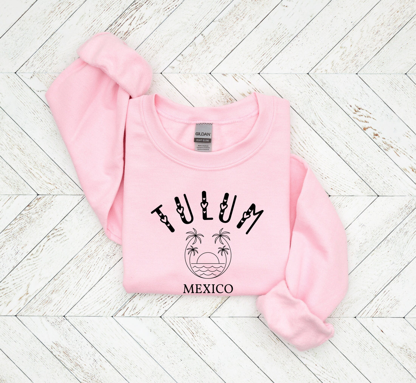 Tulum Sweatshirt, Bachelorette Mexico Crewneck, Retro Beach Pullover, Unisex Sizing Oversized Travel Sweater
