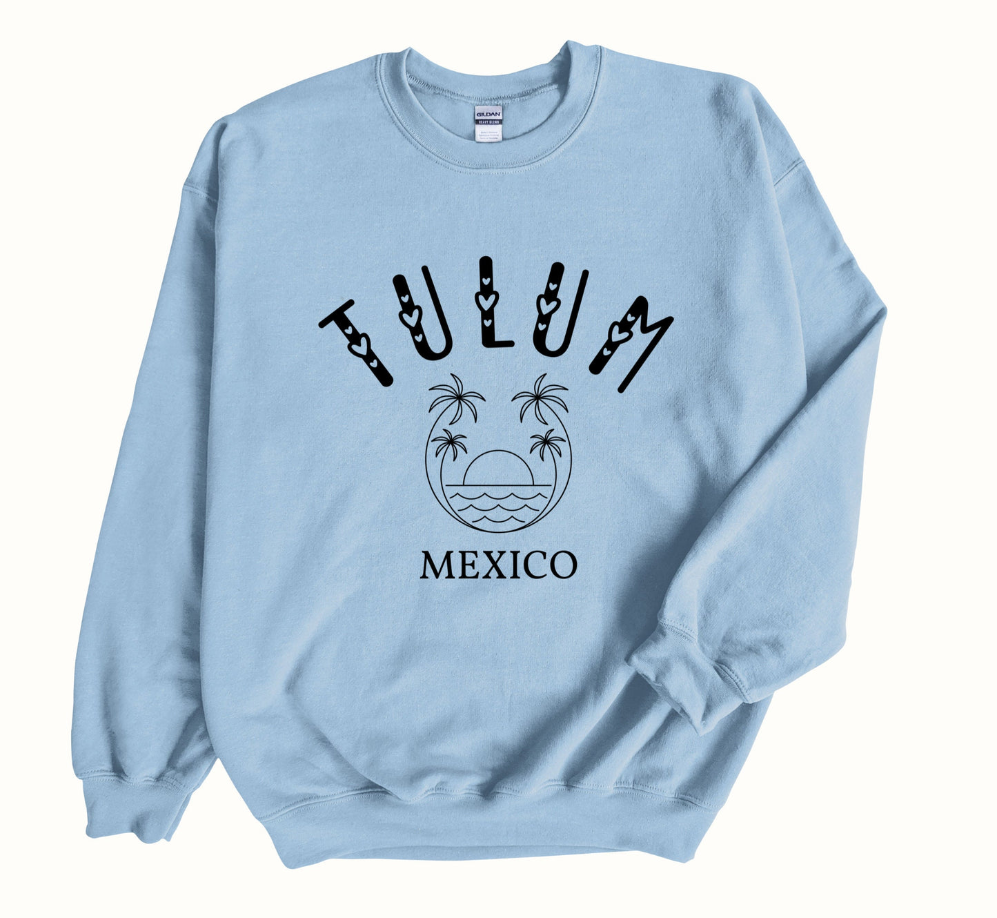 Tulum Sweatshirt, Bachelorette Mexico Crewneck, Retro Beach Pullover, Unisex Sizing Oversized Travel Sweater