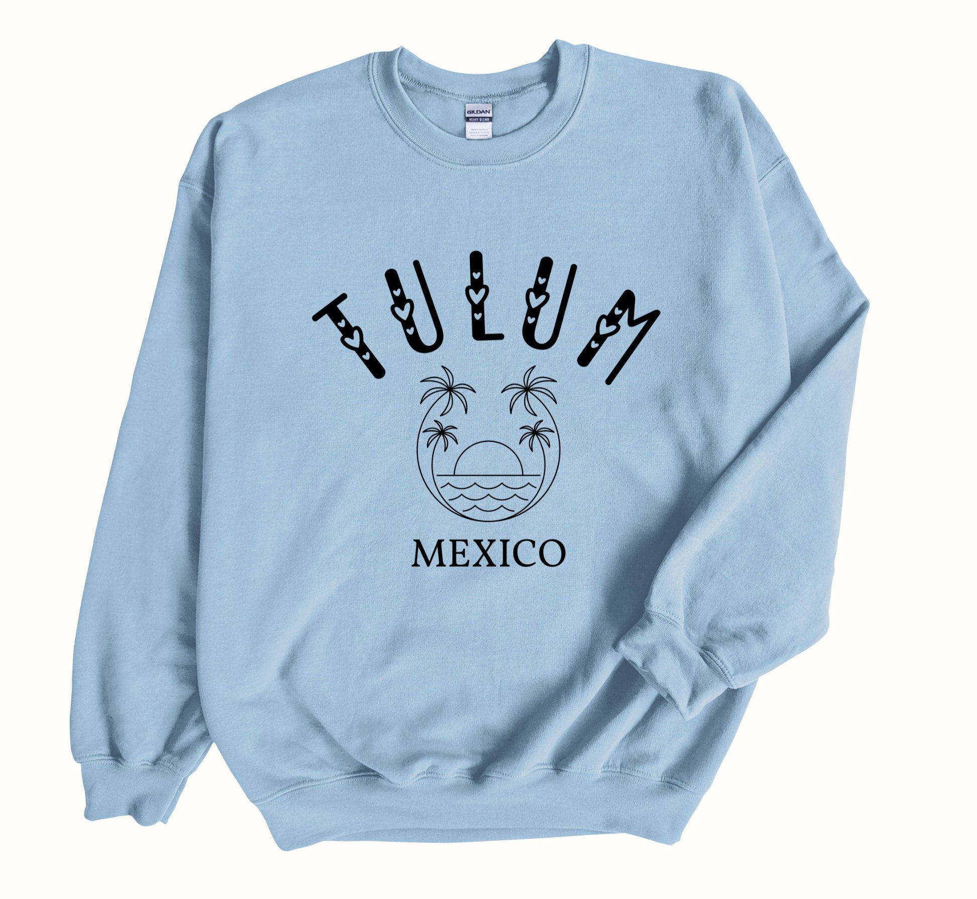 Tulum Sweatshirt, Bachelorette Mexico Crewneck, Retro Beach Pullover, Unisex Sizing Oversized Travel Sweater