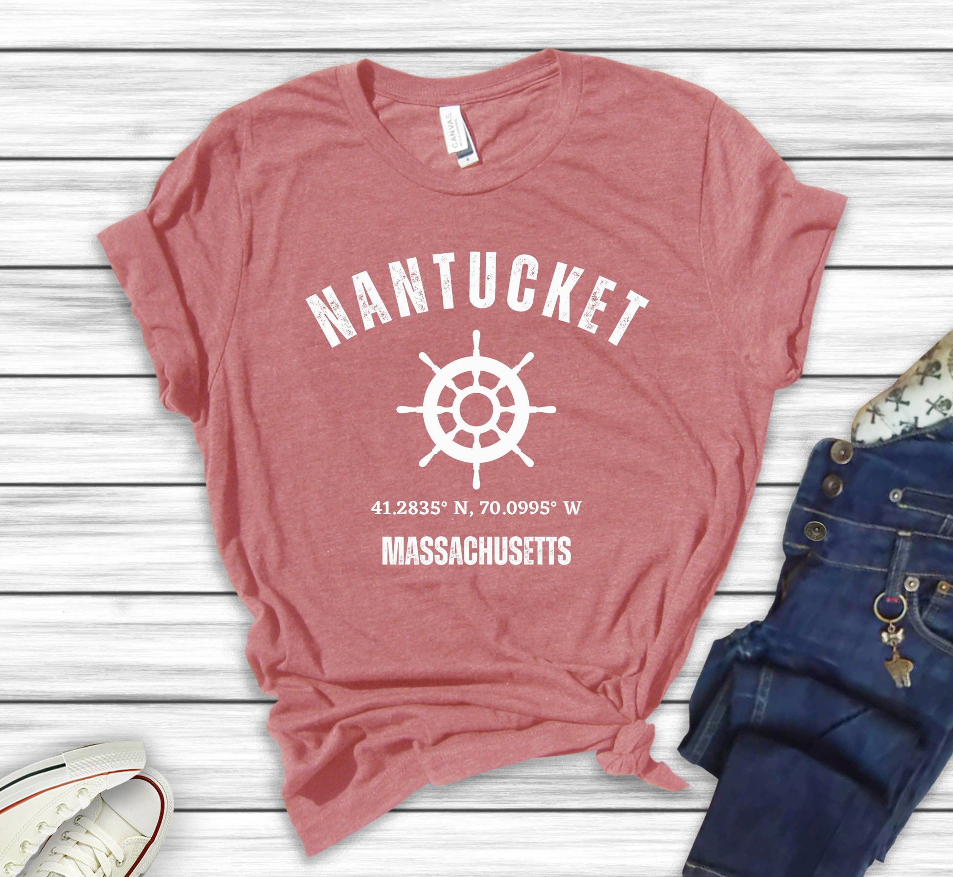 Nantucket Shirt, Massachusetts Tee Shirt, Cape Cod Vacation Gift