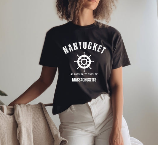 Nantucket Shirt, Massachusetts Tee Shirt, Cape Cod Vacation Gift
