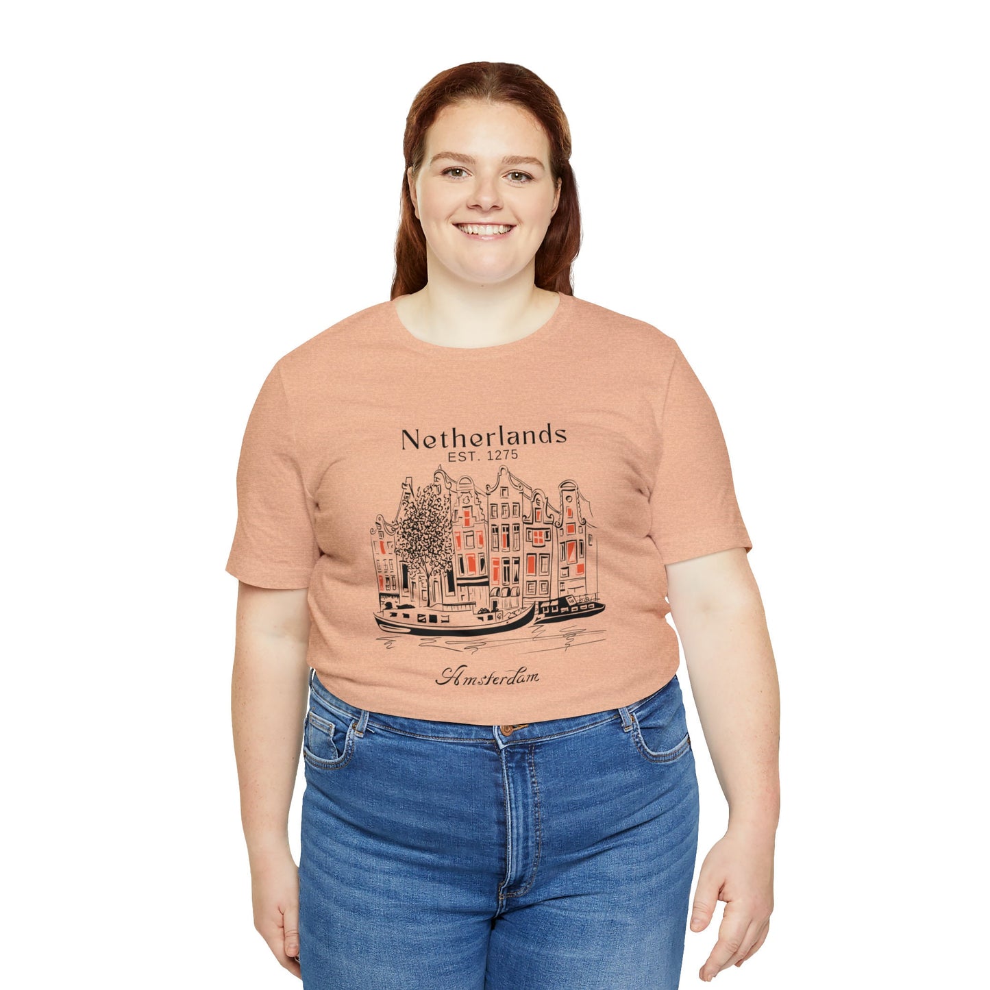 Amsterdam Skyline T-Shirt: Netherlands Travel Souvenir Tee