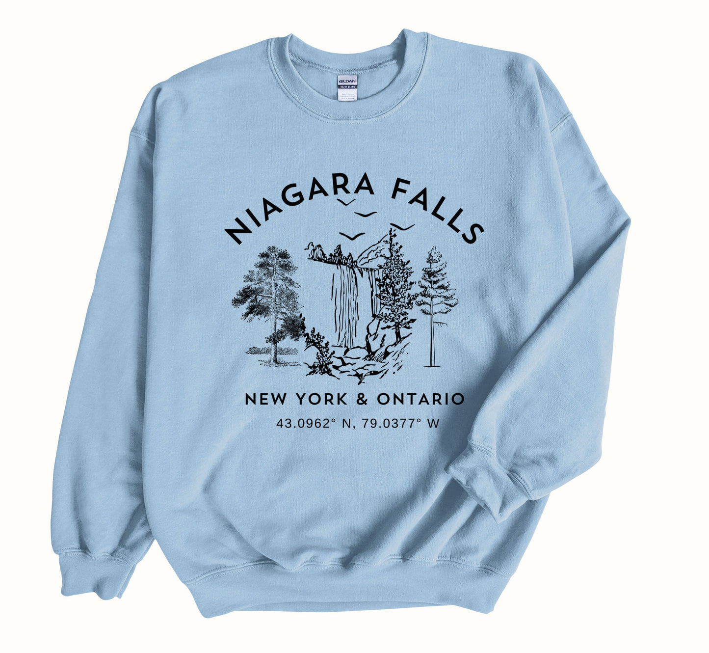 Niagara Falls Sweatshirt New York Ontario Sweater Canada Souvenir Pullover, Cozy Travel Gift