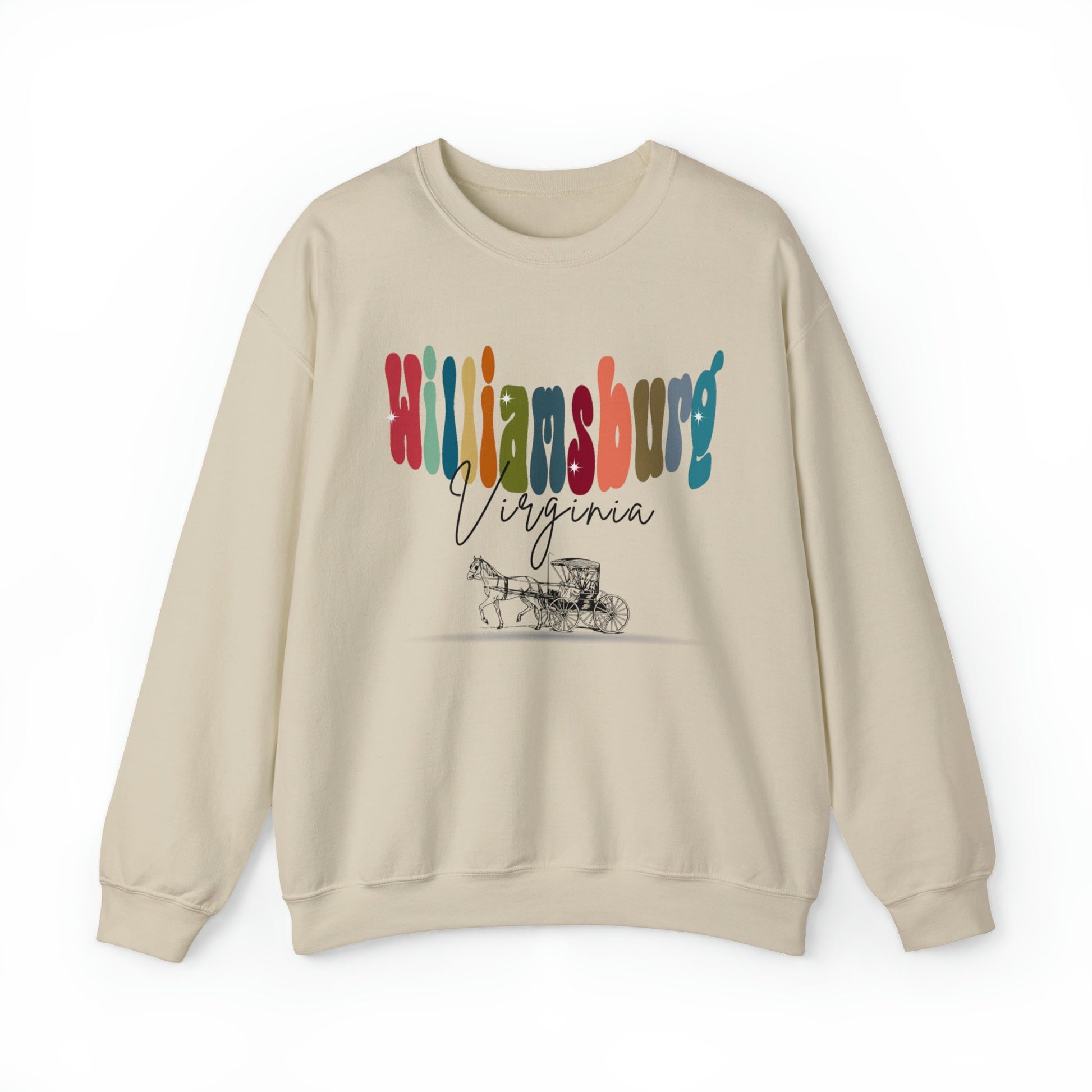 Williamsburg Virginia Sweatshirt: Vintage Traveler Crewneck