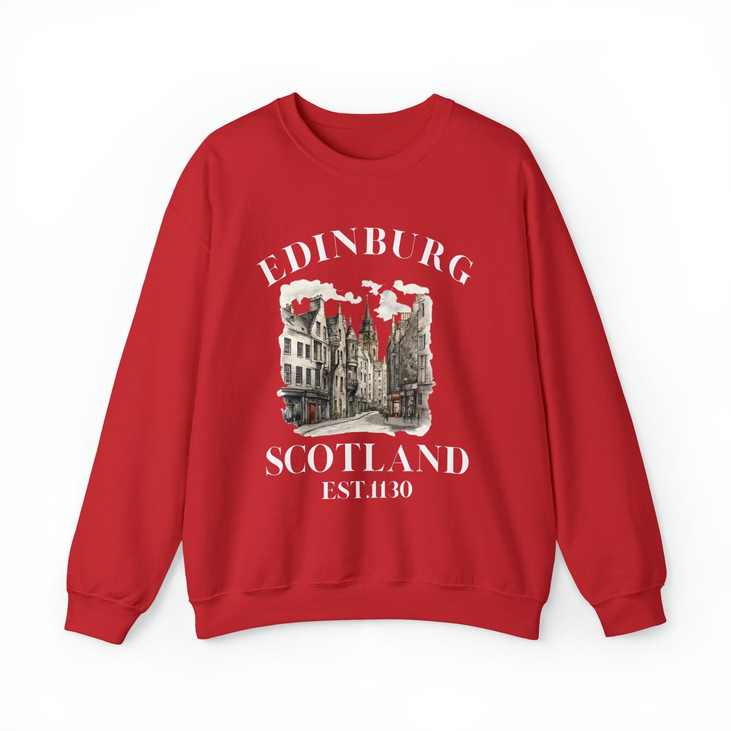Retro Edinburgh Scotland Sweatshirt: Vintage Travel Souvenir