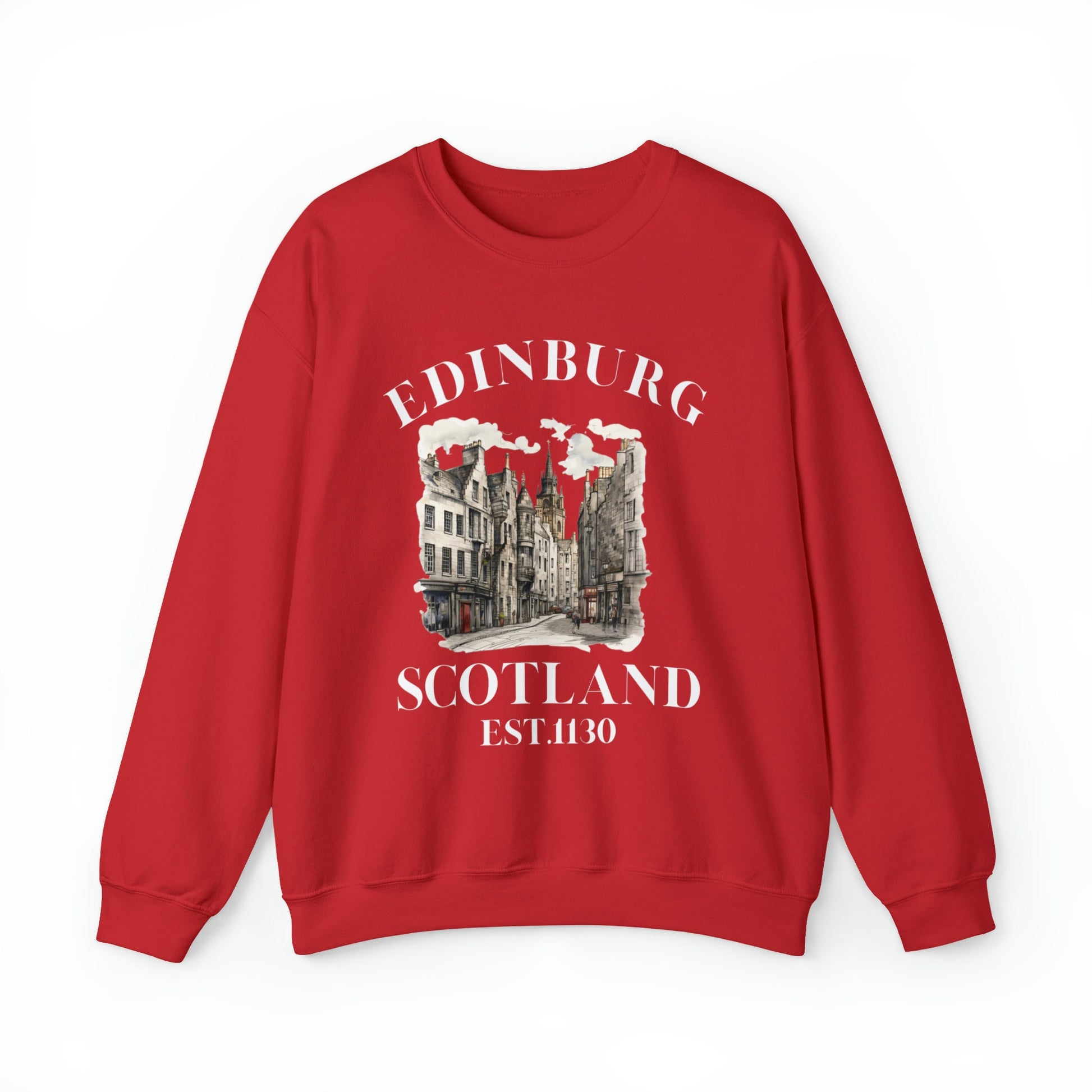 Retro Edinburgh Scotland Sweatshirt: Vintage Travel Souvenir
