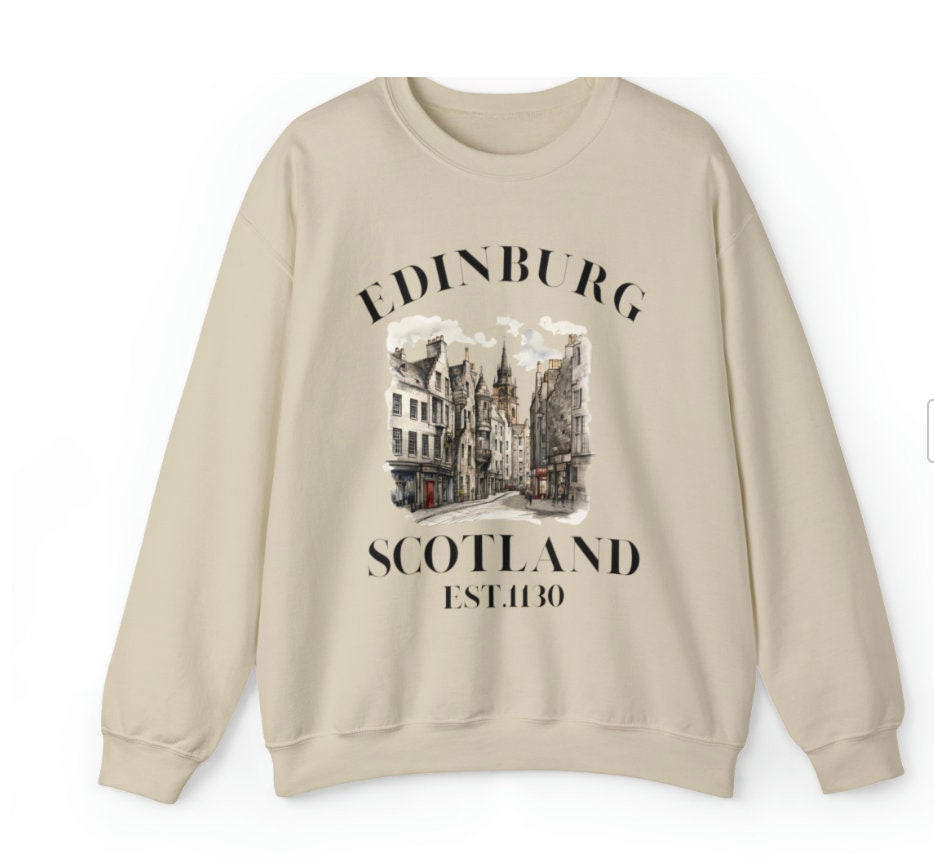 Retro Edinburgh Scotland Sweatshirt: Vintage Travel Souvenir