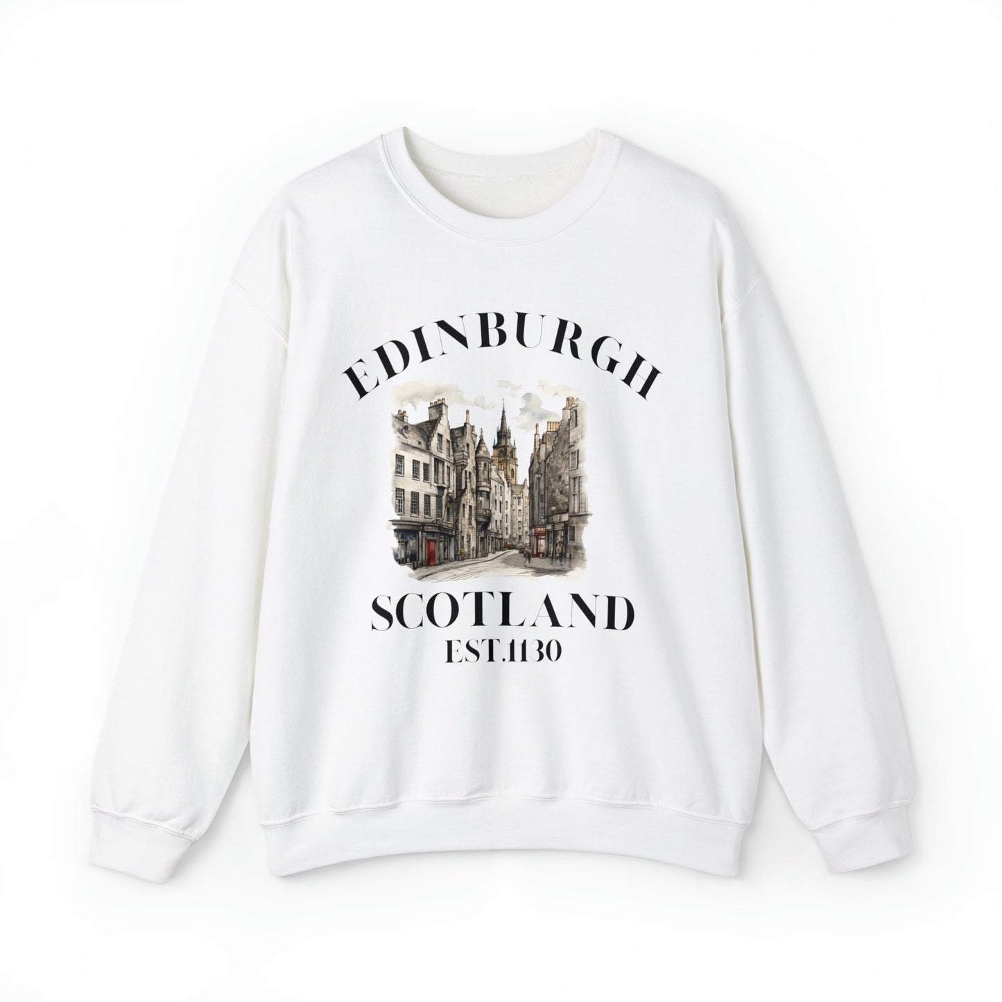 Retro Edinburgh Scotland Sweatshirt: Vintage Travel Souvenir