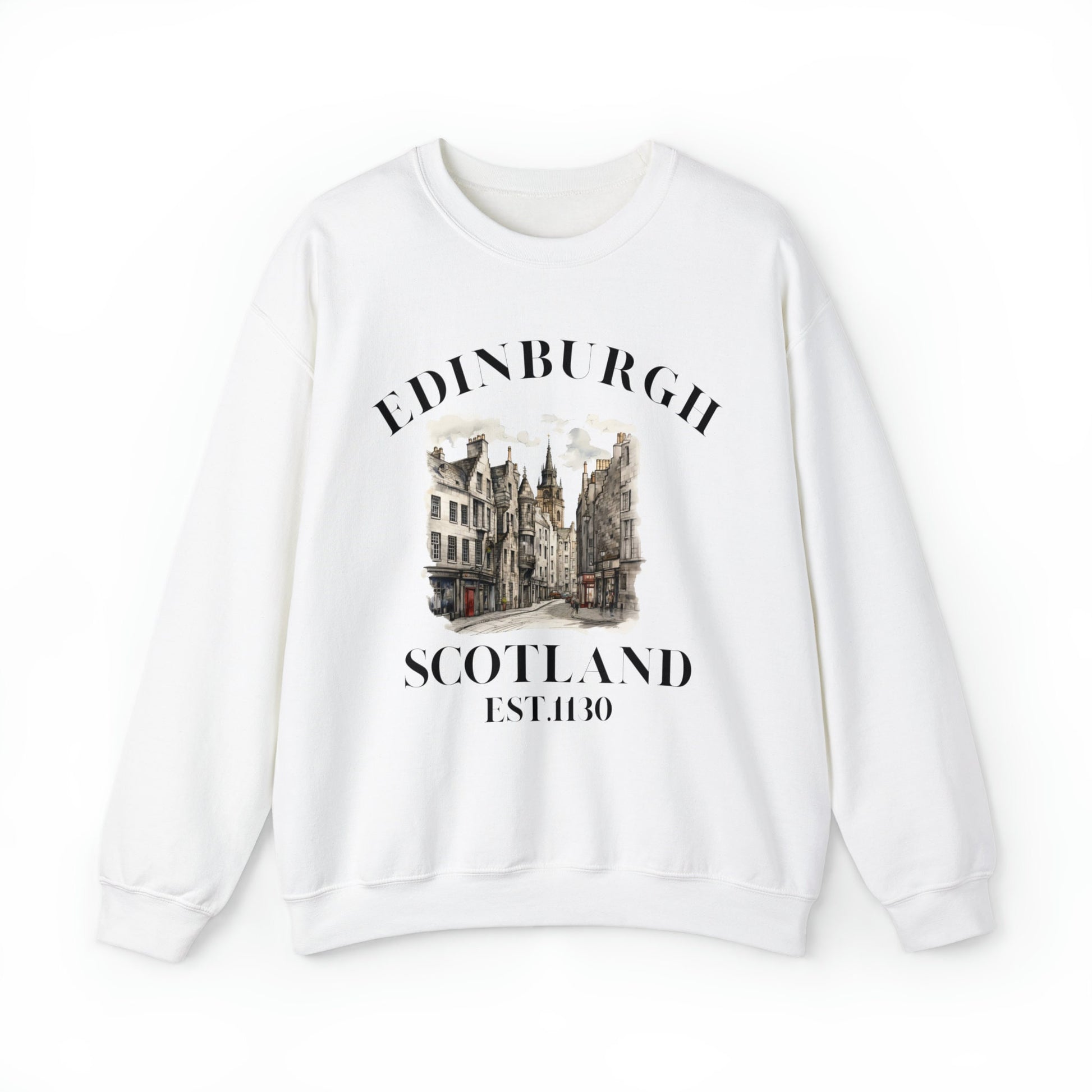 Retro Edinburgh Scotland Sweatshirt: Vintage Travel Souvenir