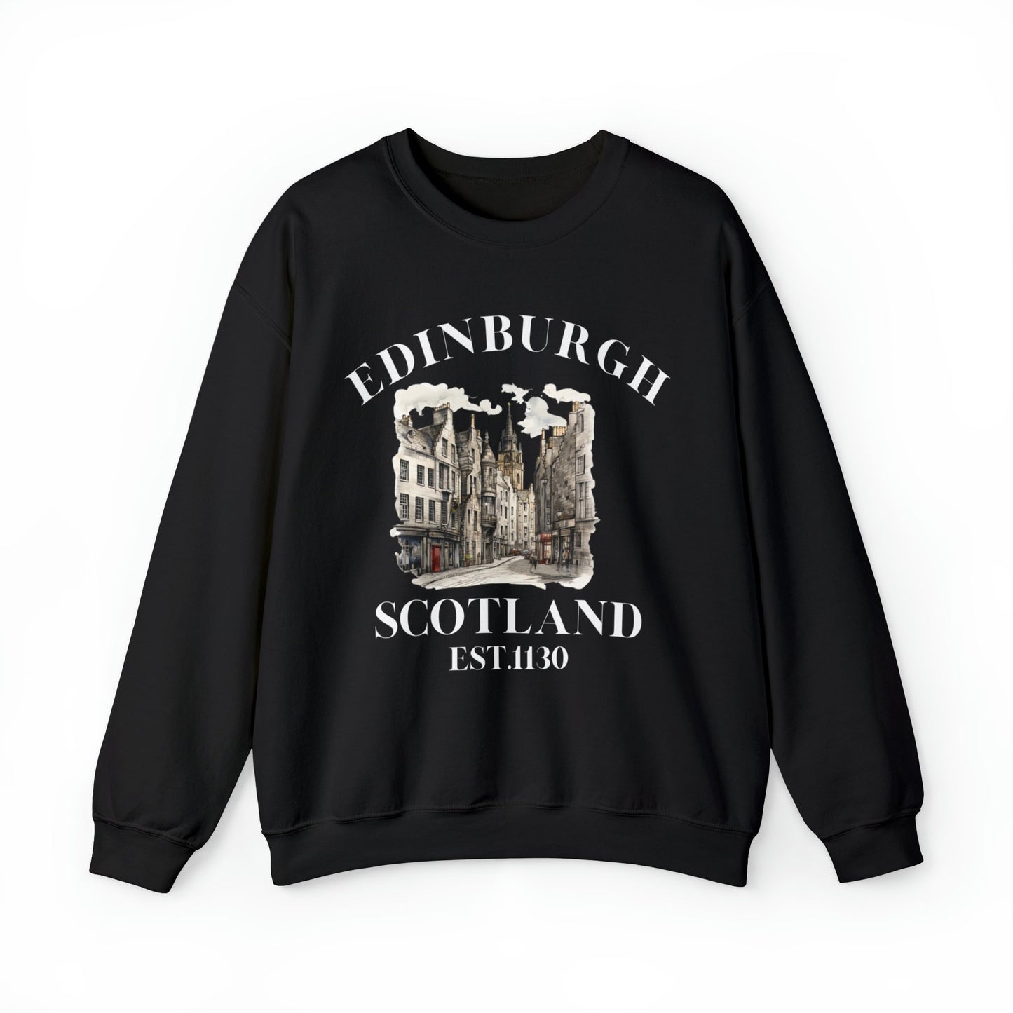 Retro Edinburgh Scotland Sweatshirt: Vintage Travel Souvenir