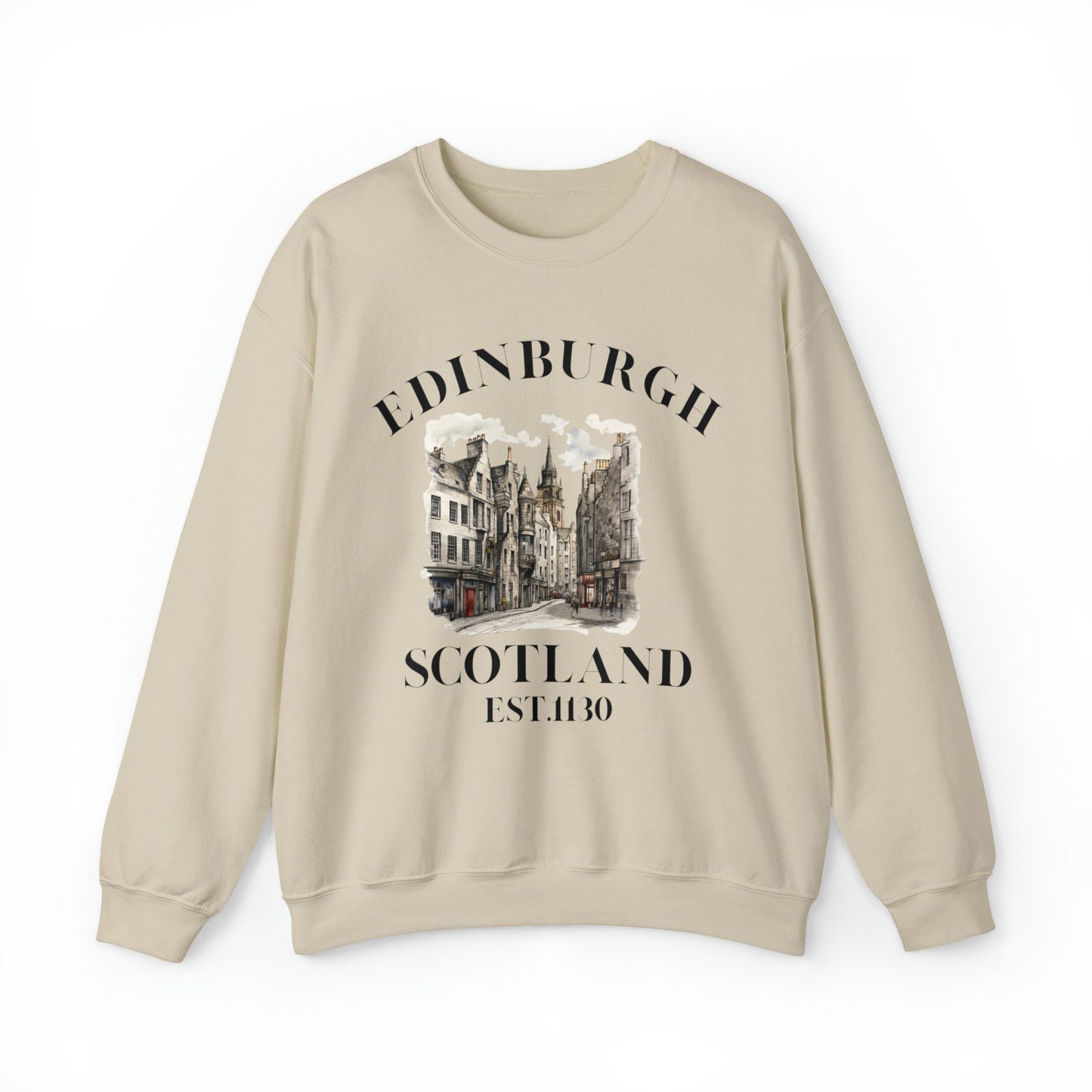 Retro Edinburgh Scotland Sweatshirt: Vintage Travel Souvenir