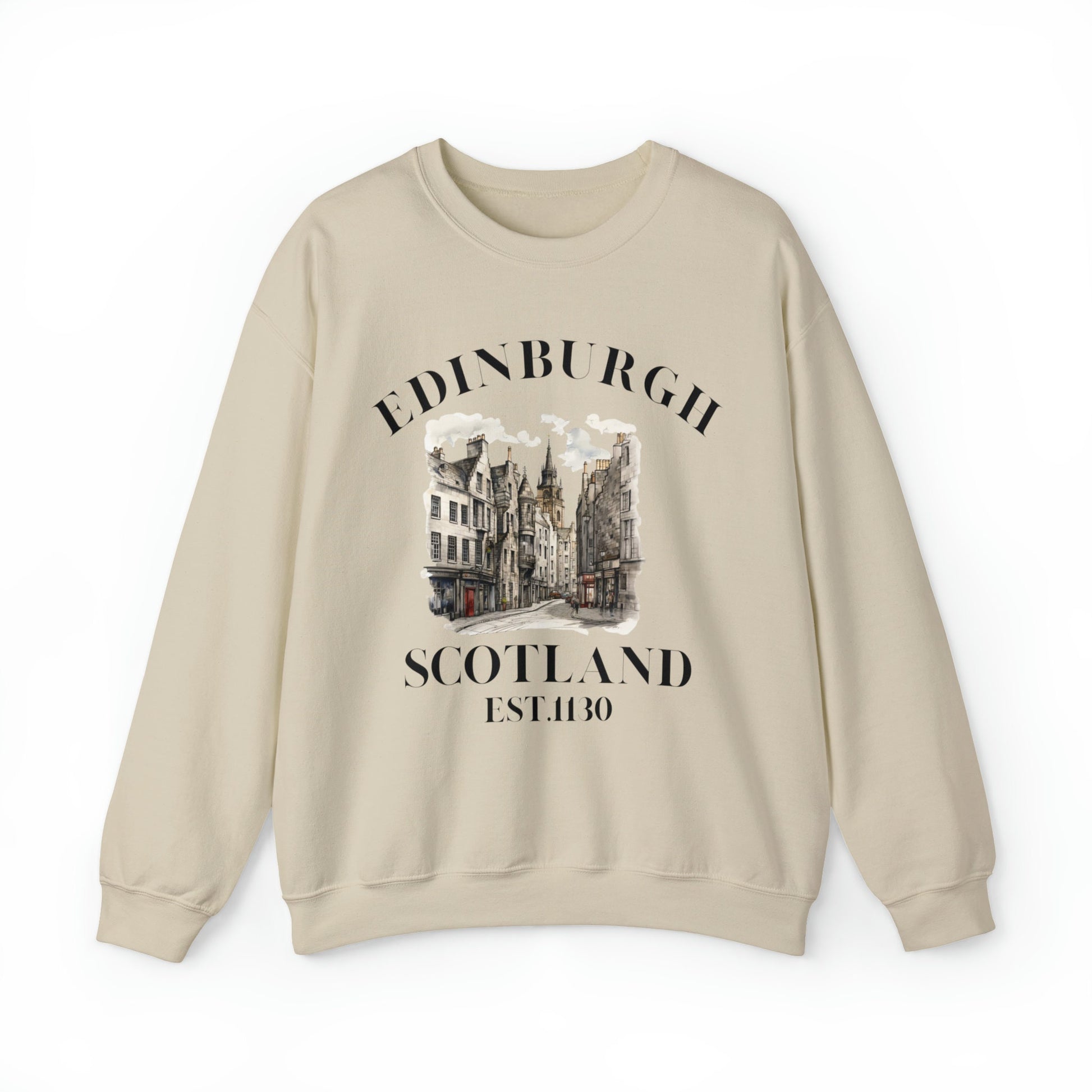 Retro Edinburgh Scotland Sweatshirt: Vintage Travel Souvenir