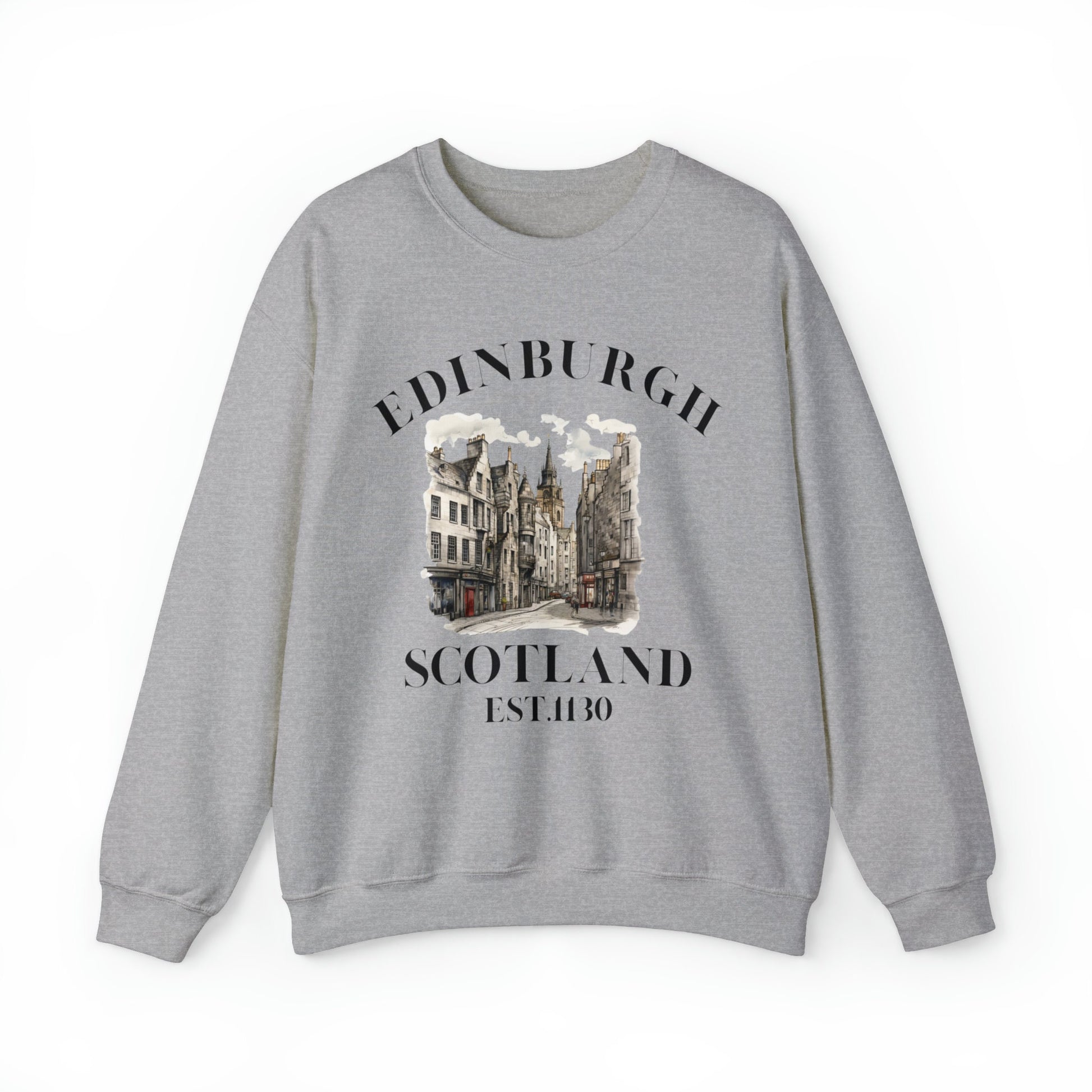 Retro Edinburgh Scotland Sweatshirt: Vintage Travel Souvenir